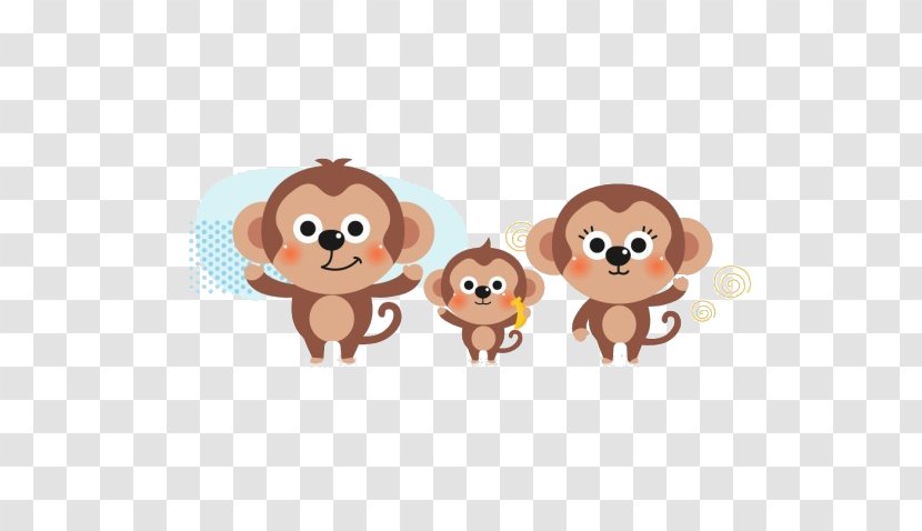 Child Cuteness Cartoon Clip Art - Puppy - A Small Monkey Transparent PNG