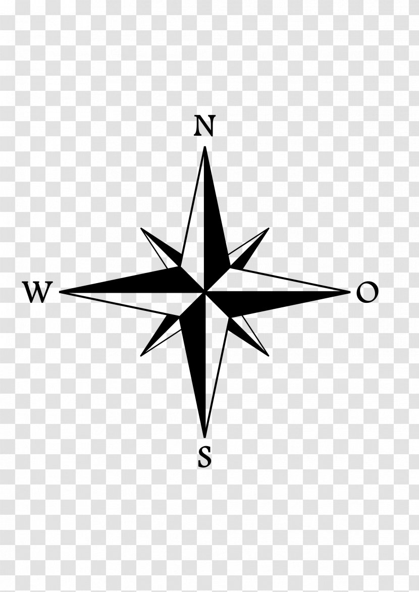 Compass Rose Wind Clip Art - Windmill Design Transparent PNG