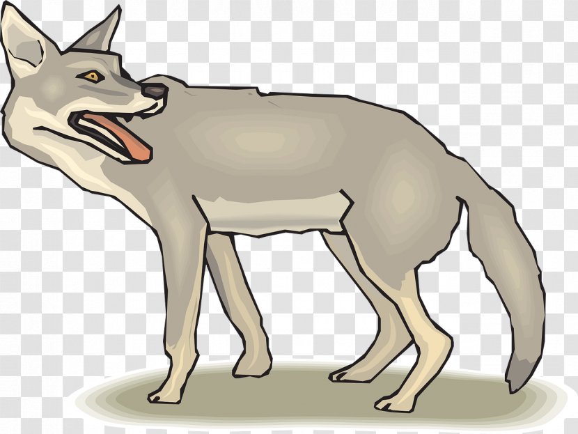 Prairie Wolf: The Coyote Gray Wolf Jackal Clip Art - Cartoon Transparent PNG