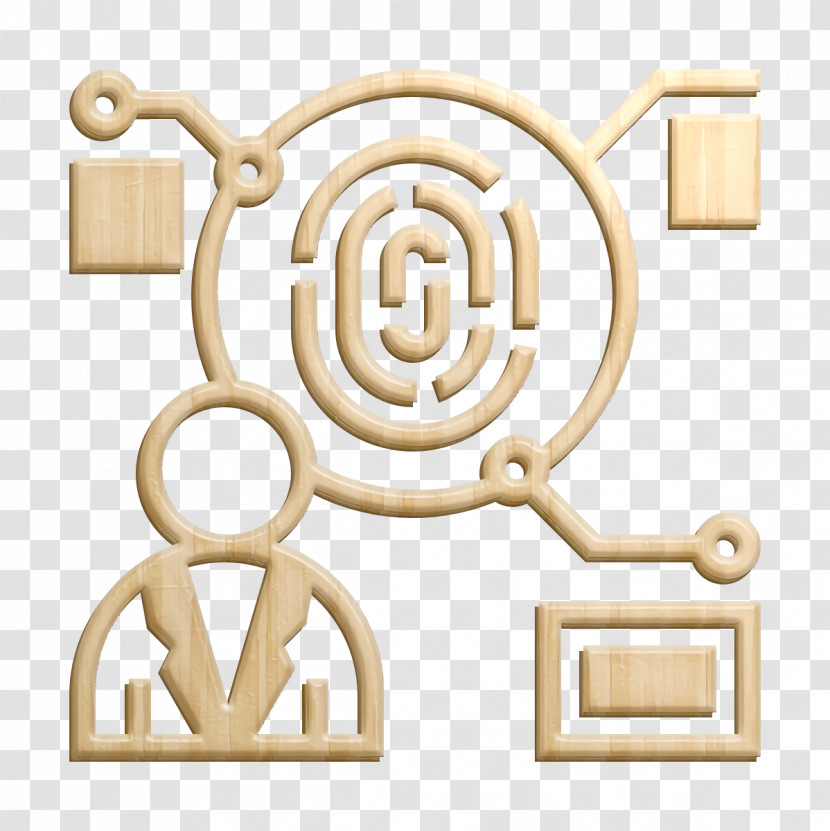 Verification Icon Fingerprint Icon Bioengineering Icon Transparent PNG