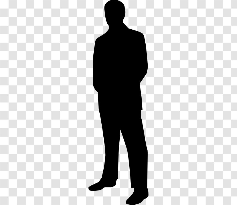 Silhouette Person Clip Art - Shoulder - Vector Suit Man Transparent PNG