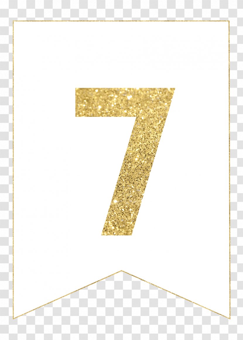 Triangle Rectangle Square - Number - GOLD BANNER Transparent PNG