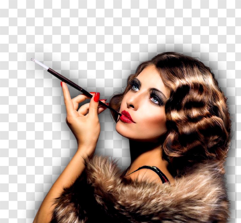 Tobacco Smoking 1920s Fashion Vintage Clothing - Flapper Transparent PNG