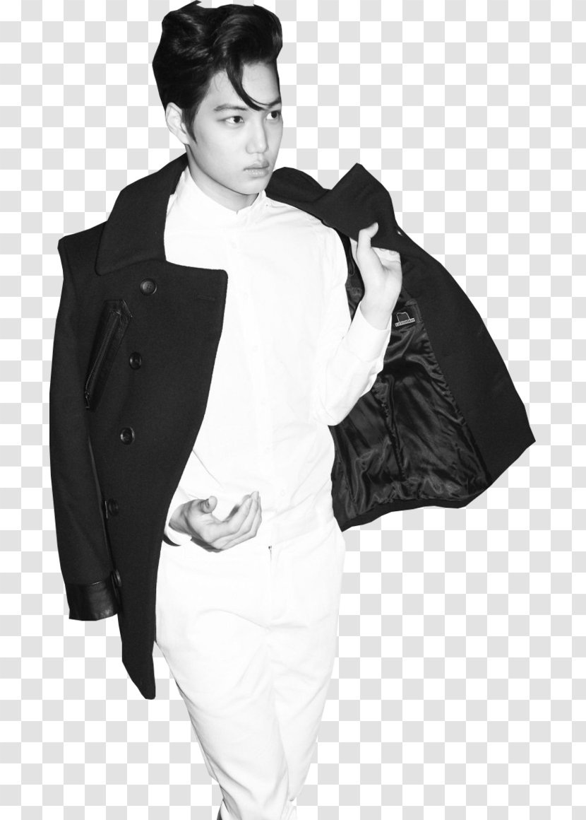 Kai EXO-K Growl XOXO - Black - Outerwear Transparent PNG