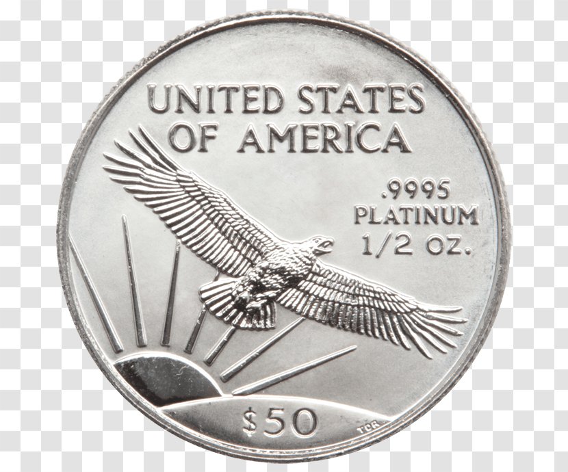 Coin Silver Medal Philadelphia Eagles White - Platinum Coins Transparent PNG