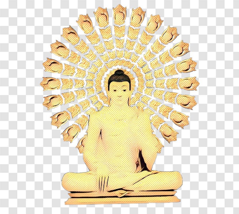 Meditation Statue Fictional Character Temple Sitting - Retro Transparent PNG