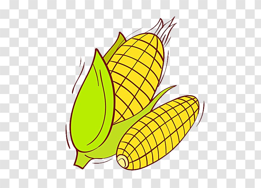 Corn On The Cob Maize Cartoon Illustration - Royaltyfree Transparent PNG