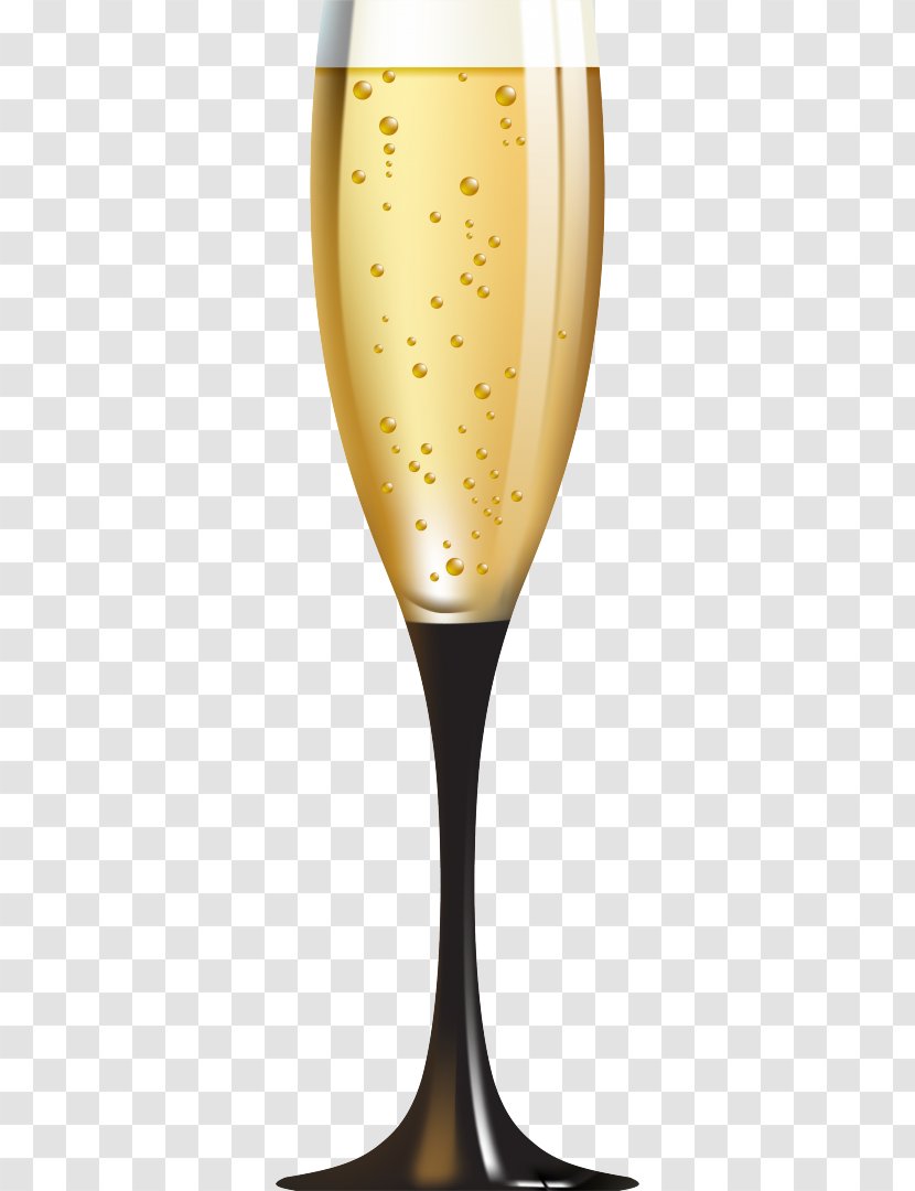 Champagne Glass Sparkling Wine - Stemware Transparent PNG