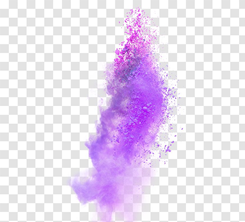 Ink Color - Pattern - Purple Atmosphere Explosion Dust Effect Element Transparent PNG