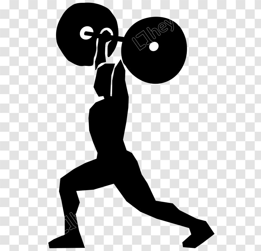 Clip Art Olympic Weightlifting Vector Graphics Weight Training Openclipart - Bodybuilding - Barbell Pattern Transparent PNG