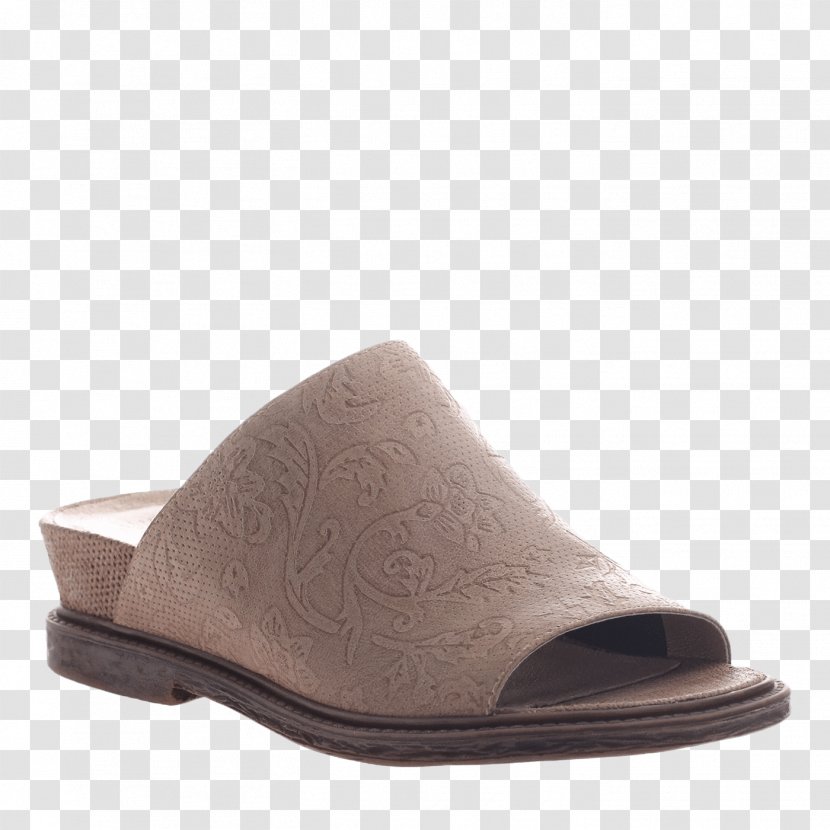 Leather Sandal Shoe Slide Wedge - Slippery Transparent PNG