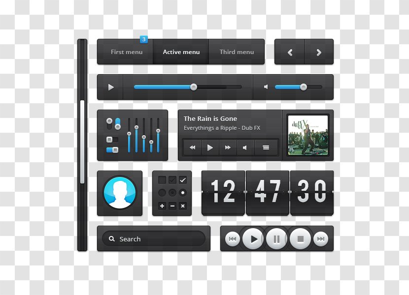 User Interface Design Button - UI Web Transparent PNG