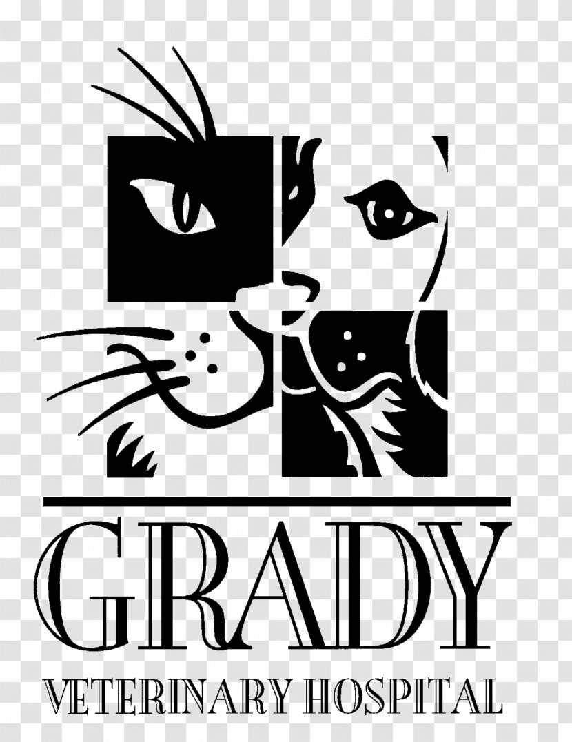 Cat Grady Veterinary Hospital Dog Veterinarian Clinique Vétérinaire - Monochrome Photography Transparent PNG