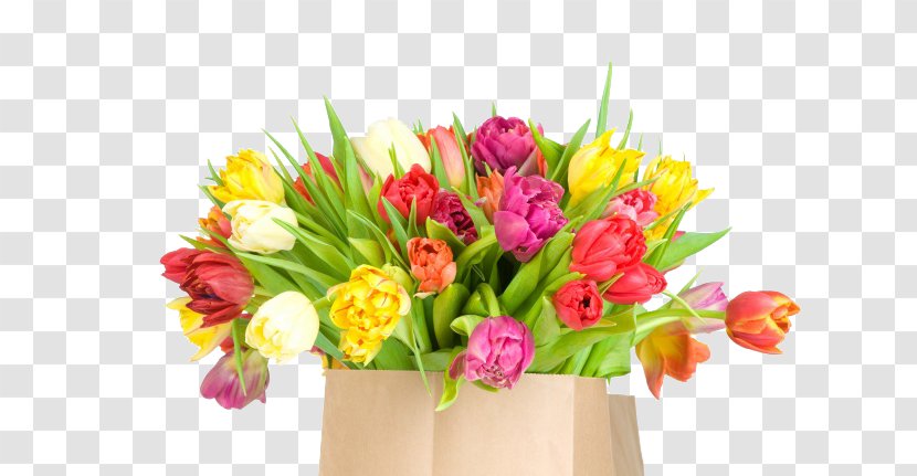 International Womens Day Holiday Ansichtkaart Birthday Woman - Flower Arranging - Beautiful Tulip Arrangement Transparent PNG