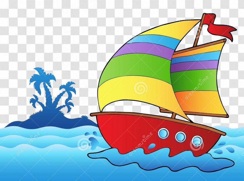 Sailboat Cartoon Clip Art - Sail - Sea Island Transparent PNG