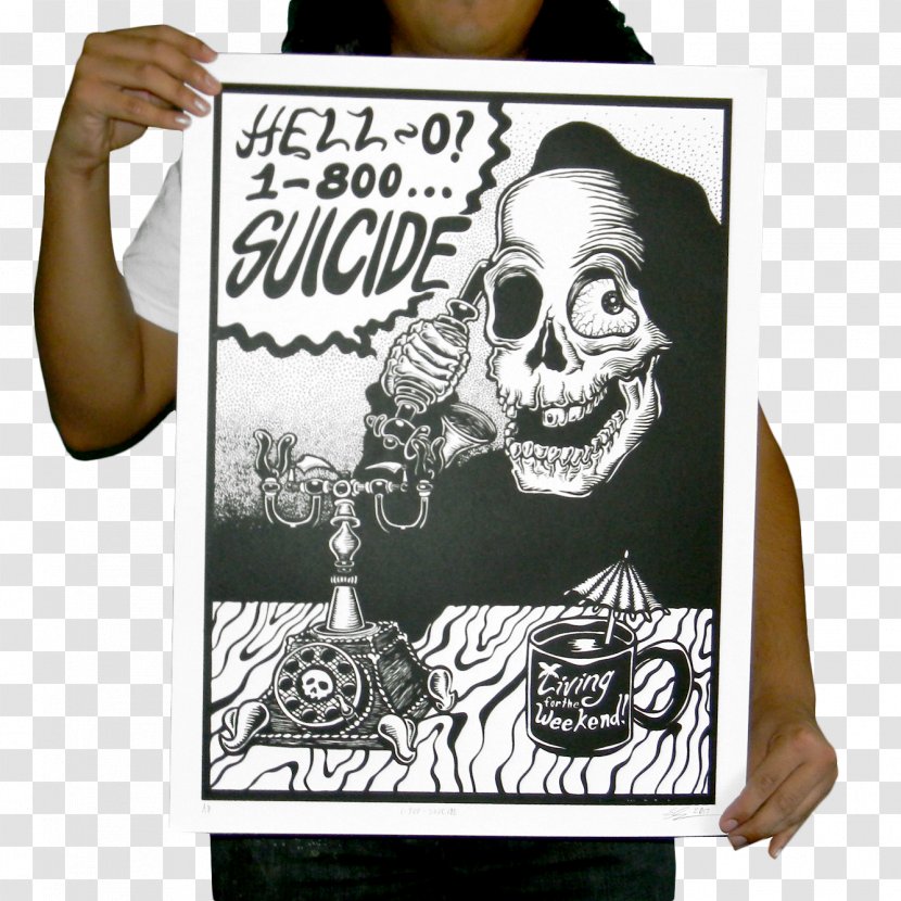 T-shirt Skull Printmaking Poster Font Transparent PNG