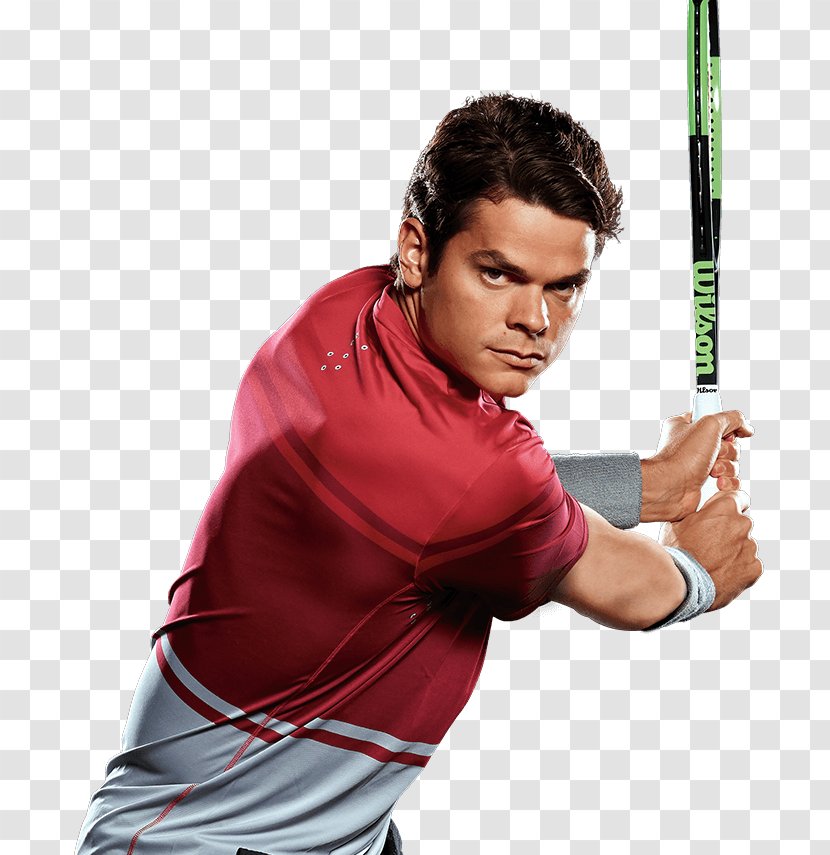Milos Raonic Wilson Sporting Goods Racket Babolat Tennis - Tshirt Transparent PNG