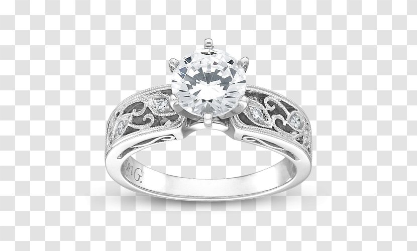 Diamond Cut Engagement Ring Princess - Bling Transparent PNG