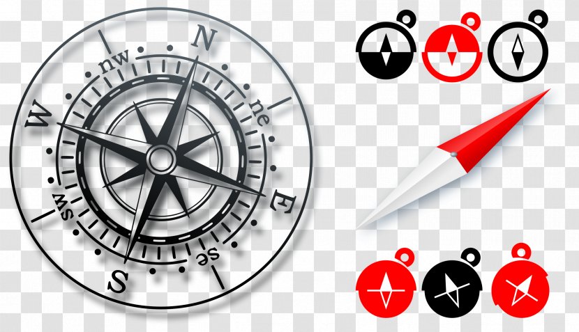 Compass Symbol Clip Art - Arah Transparent PNG