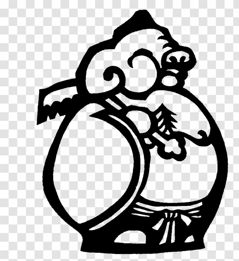 Pigsy Journey To The West Papercutting Clip Art - Symbol - Pig Transparent PNG