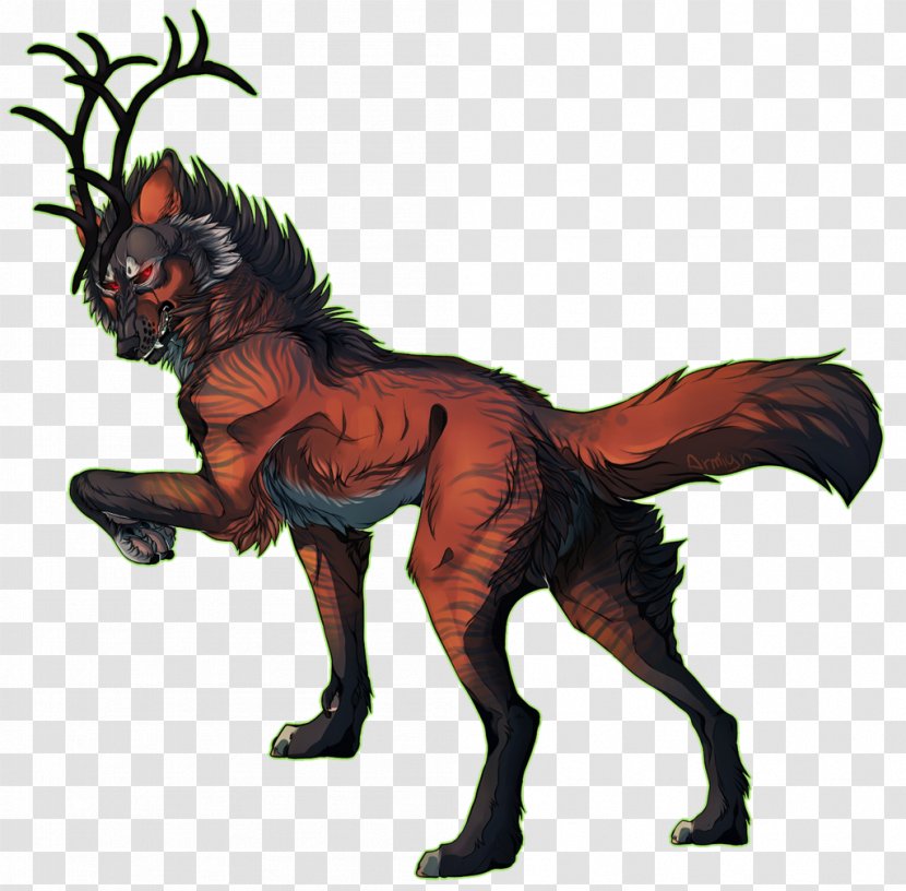Pack Demon Dog Canidae Mustang - Horse Transparent PNG