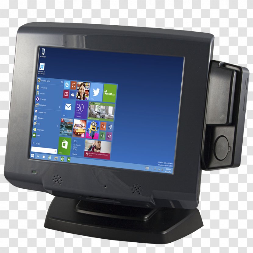 Computer Monitors Dell Output Device Touchscreen Display - Multimedia - Arm Processor Transparent PNG