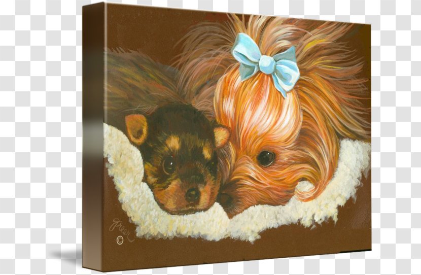 Yorkshire Terrier Puppy Dog Breed Toy - Painting Transparent PNG