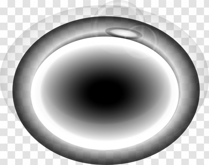 White Eye Circle Black - And - Light Transparent PNG