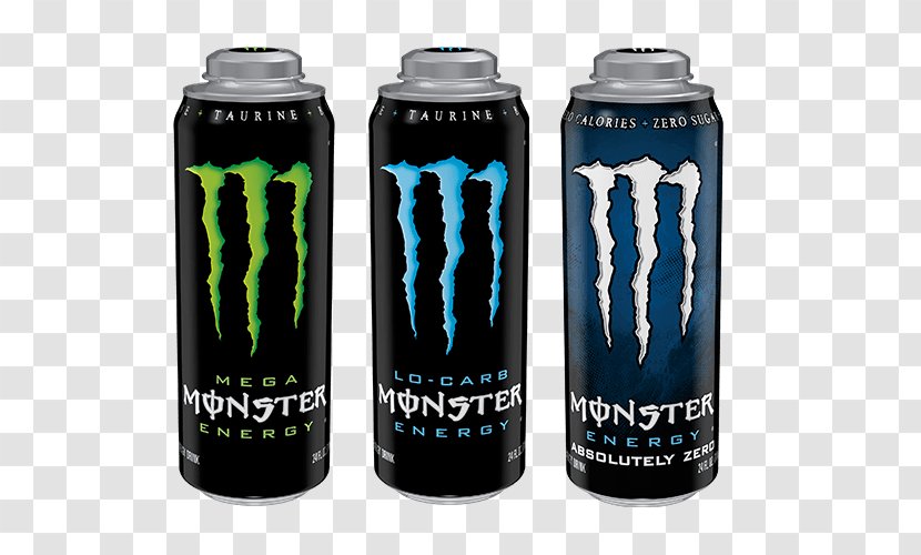 Energy Drink Monster Fizzy Drinks Caffeinated Bottle Transparent PNG