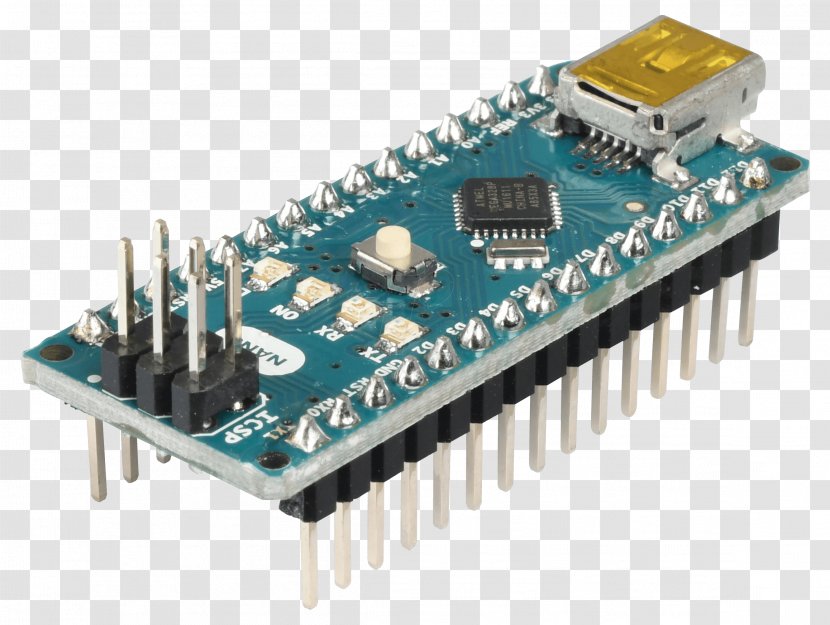Arduino ATmega328 Microcontroller Atmel AVR Electronics - Accessory - Mini Transparent PNG