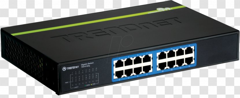Network Switch Gigabit Ethernet TRENDnet 24-port 10/100mbps Greennet - Per Second - Trendnet Transparent PNG