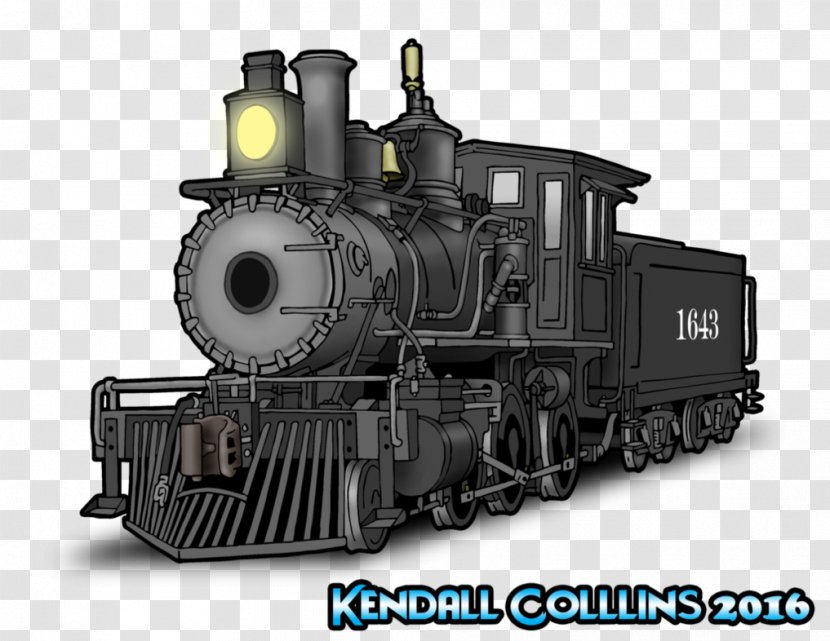 Ghost Train Locomotive Rolling Stock Drawing - Motor Vehicle - Trains Transparent PNG