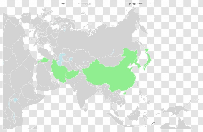 Asia World Map Physische Karte Transparent PNG