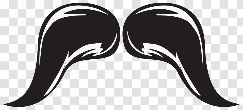 Movember Handlebar Moustache Clip Art - Black - Mustache Cliparts Transparent PNG