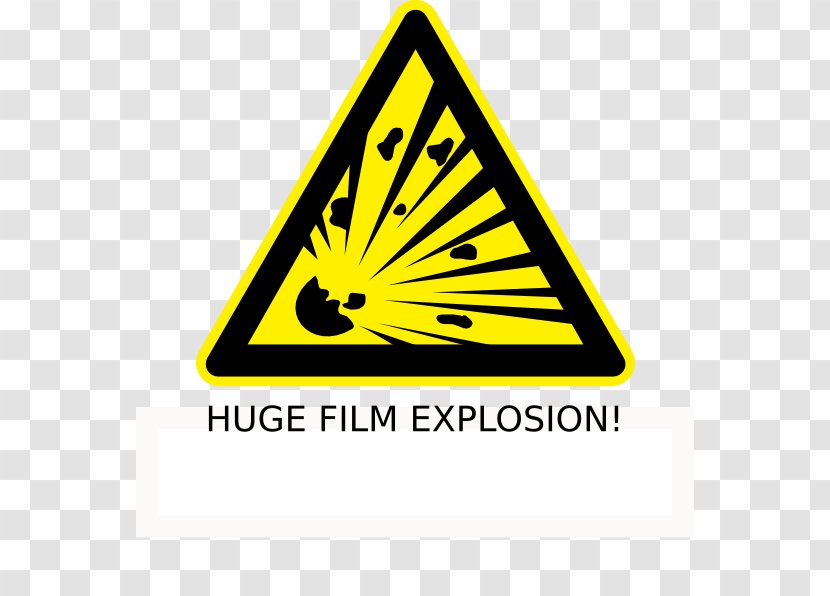 Explosive Material Explosion Warning Sign Transparent PNG