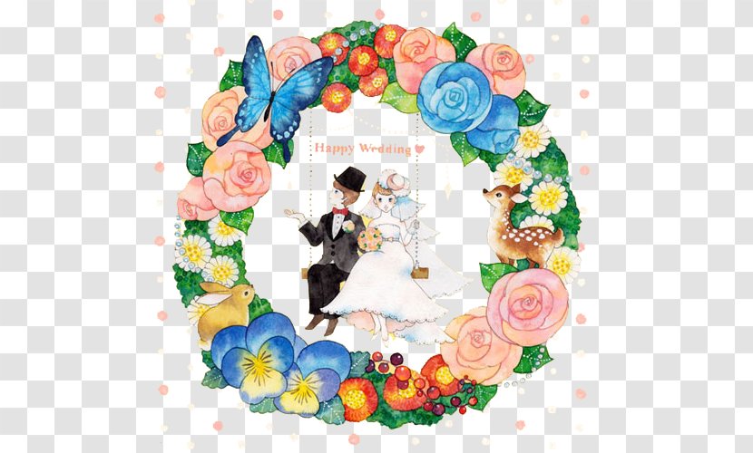 Floral Design Wedding Bridegroom - Garland - Wreaths Transparent PNG