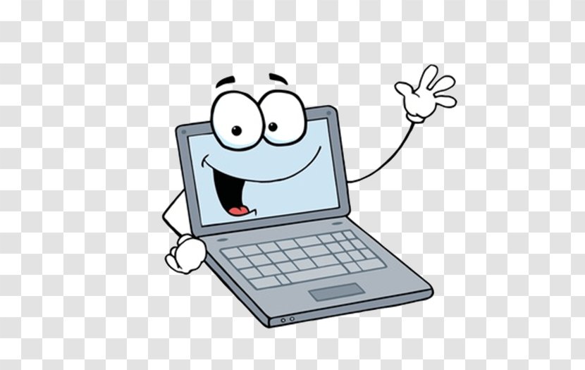 Laptop Cartoon - Space Bar - Output Device Transparent PNG