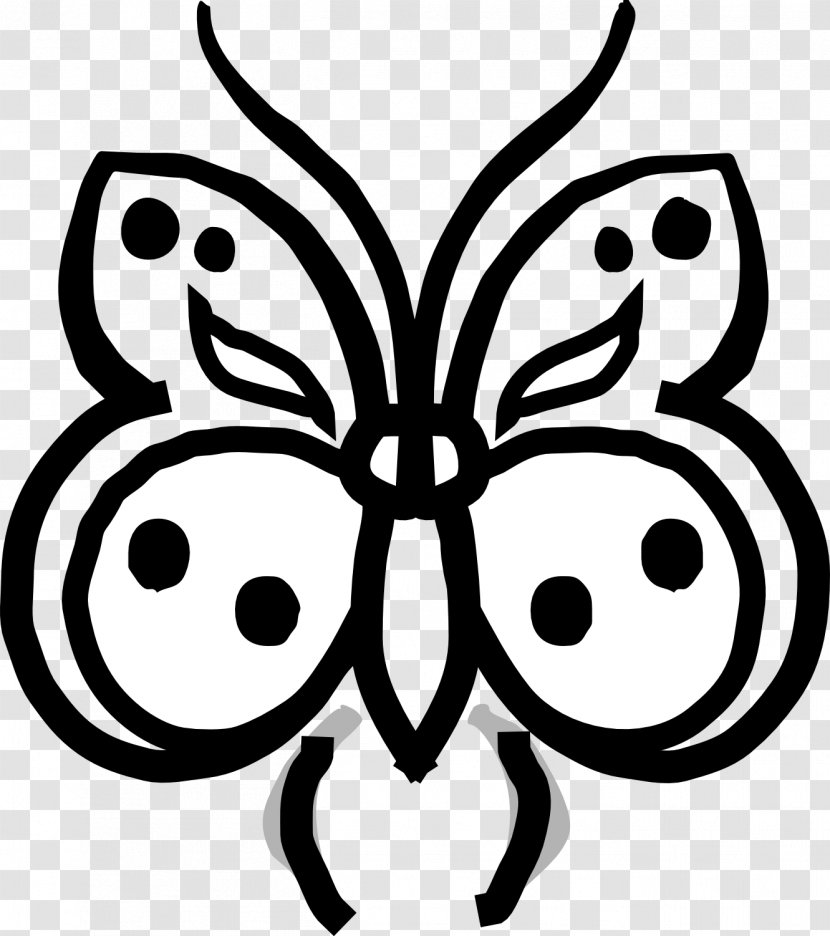 Drawing Art Clip - Invertebrate - Butterfly Lotus Line Material Download Transparent PNG