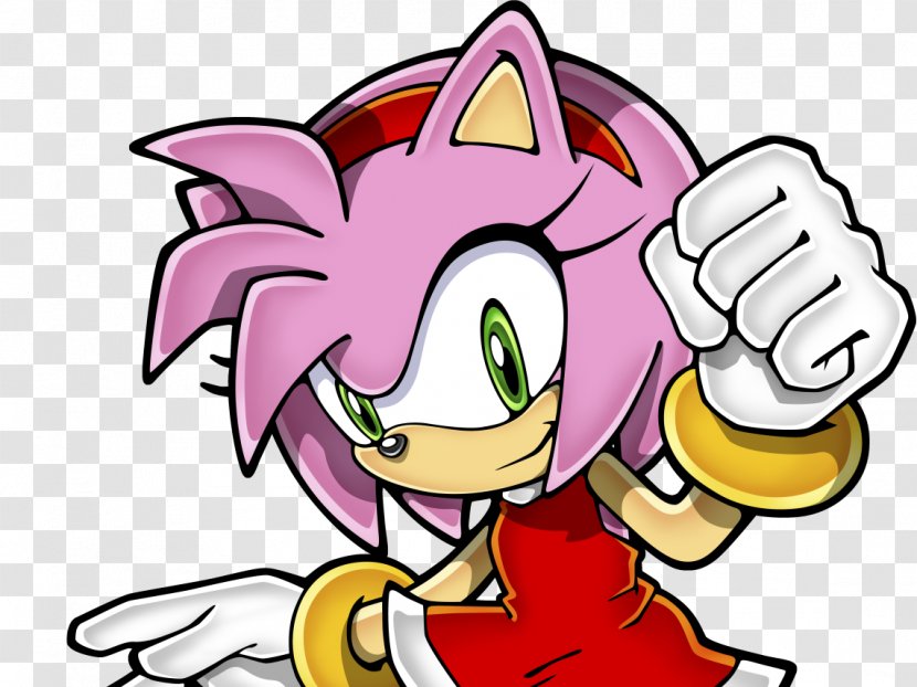 Amy Rose Sonic The Hedgehog & Knuckles Adventure 2 Heroes - Cartoon Transparent PNG