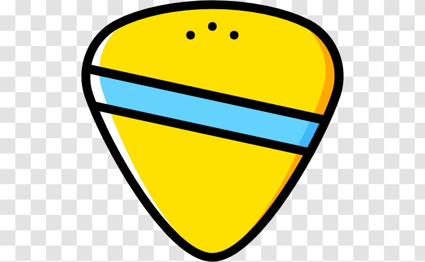 Line Clip Art - Yellow - Guitar Pick Transparent PNG