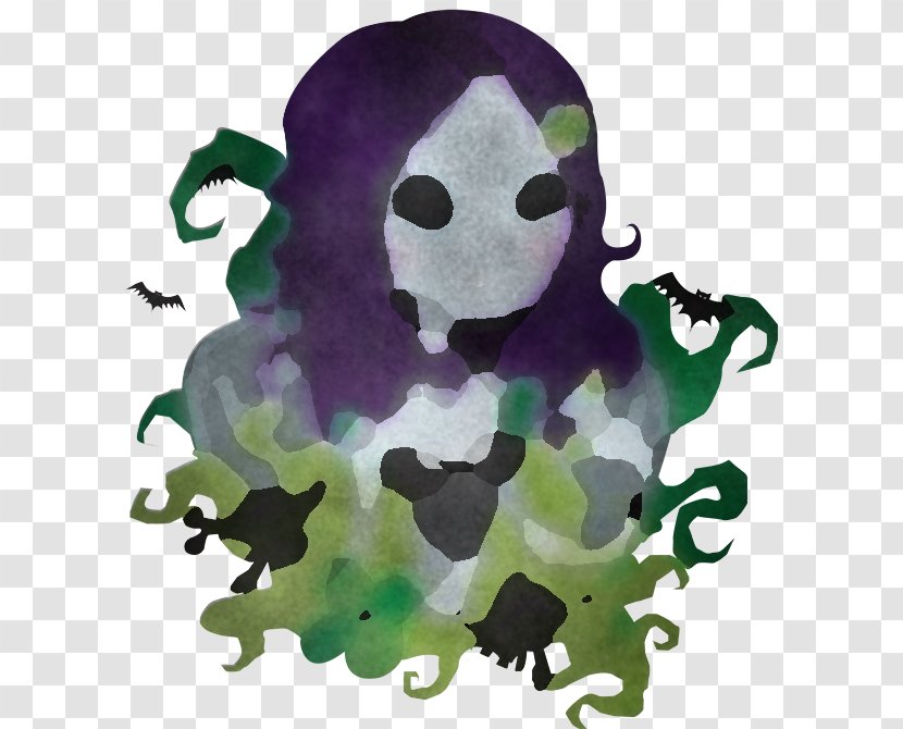 Green Violet Purple Animation Octopus Transparent PNG