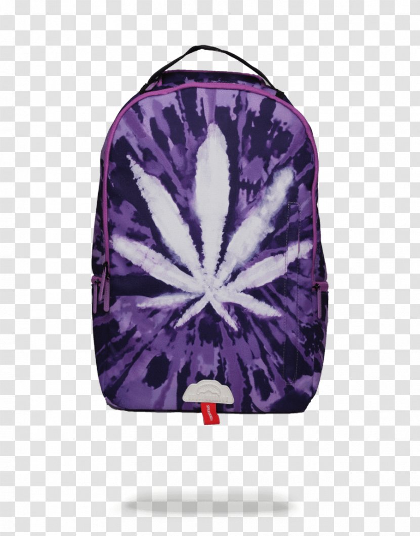 T-shirt Cannabis Tie-dye Bag Backpack - Clothing - Psychedelic Transparent PNG