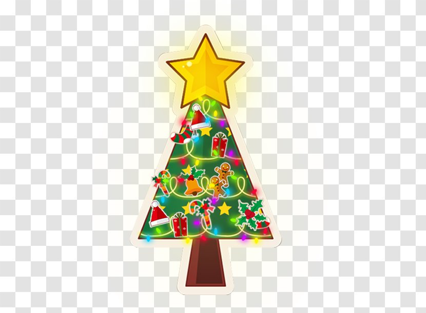 Christmas Tree Santa Claus New Year Holiday Greetings Transparent PNG