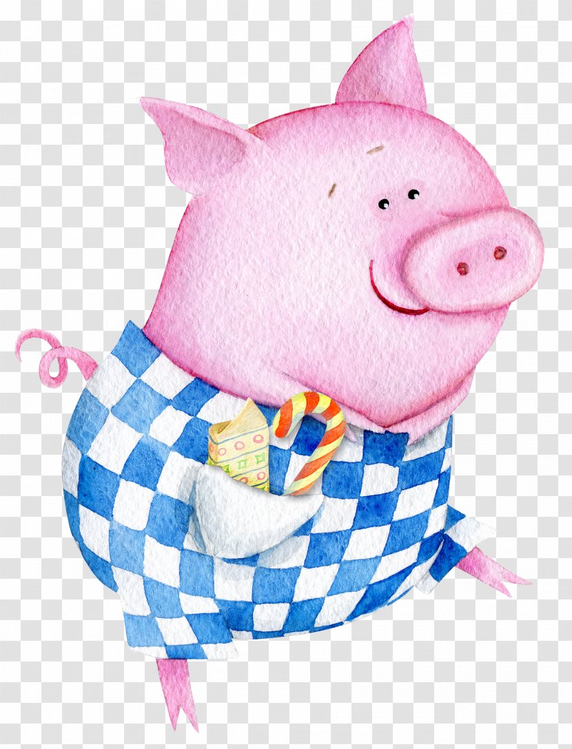 Domestic Pig Clip Art Vector Graphics Birthday - Like Mammal Transparent PNG