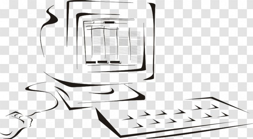 Laptop Line Art Computer Clip Transparent PNG