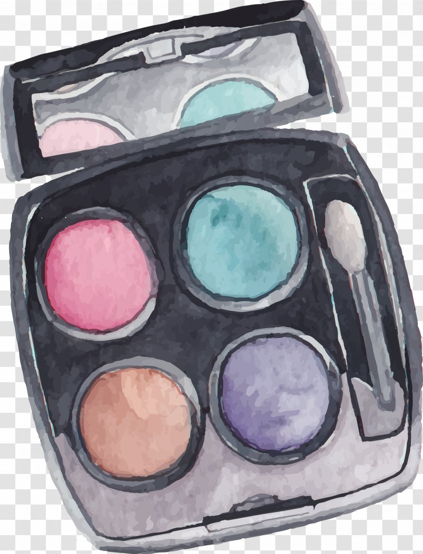 Cosmetics Royalty-free Watercolor Painting Illustration - Art - Ink Eye Shadow Transparent PNG