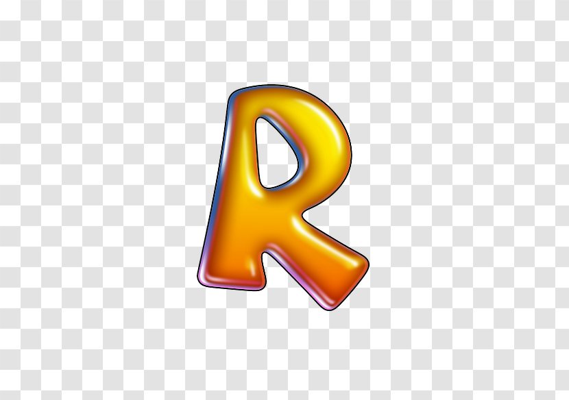 Letter Alphabet Drop - Yellow - R Transparent PNG