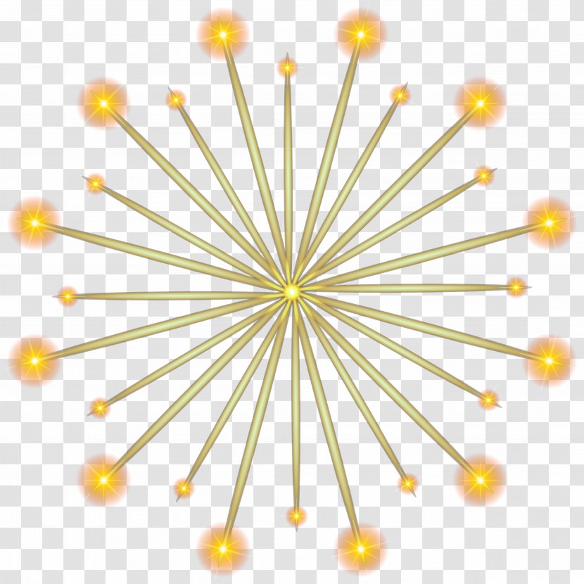 Indian Independence Day Republic Clip Art - Symmetry - Firework Transparent Yellow Image Transparent PNG