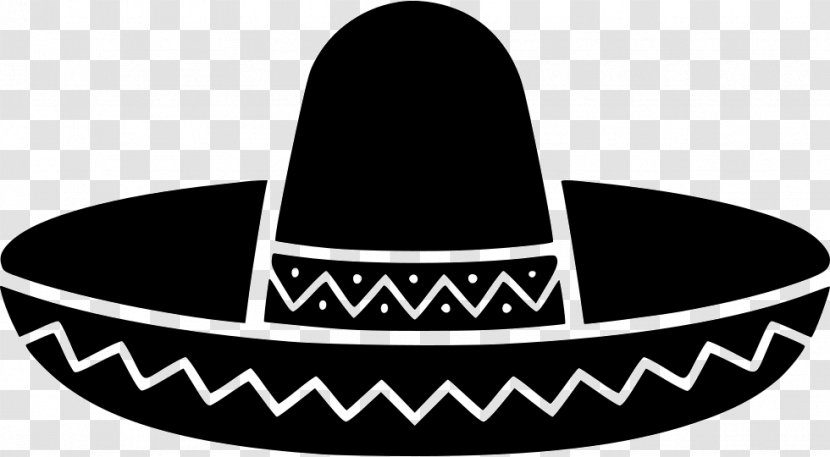 Sombrero Stock Photography Hat - Royaltyfree - Black And White Simplicity Transparent PNG