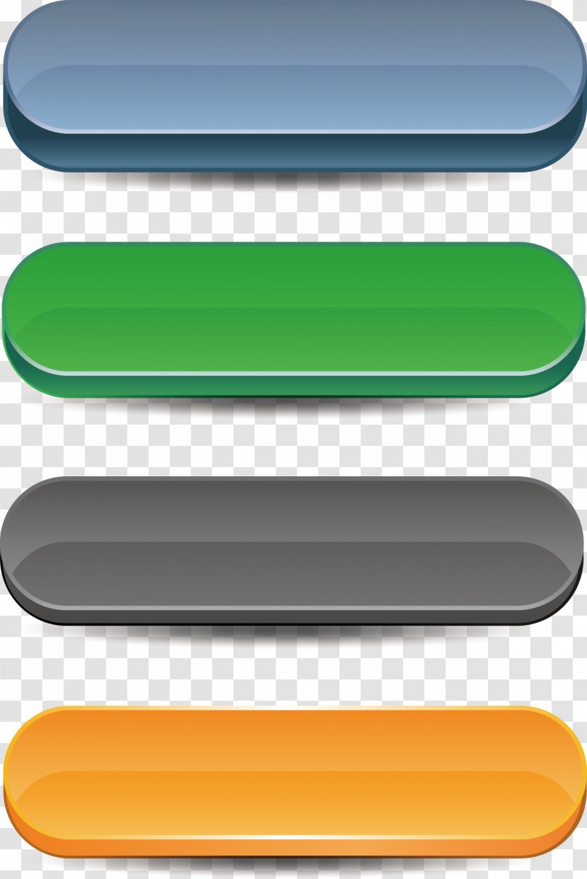 Push-button 3D Computer Graphics - Rectangle - Stereo Buttons Transparent PNG